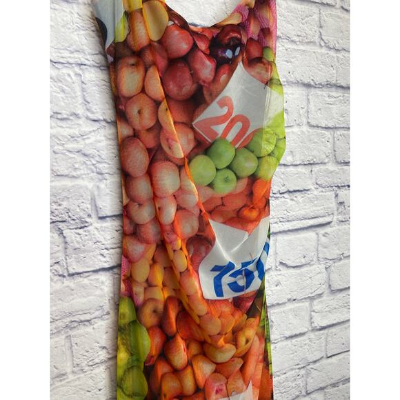 Zara Multicolor Fun Print/Fruity Patterned Bodycon Dress Size Small NEW w/tags - Picture 2 of 6